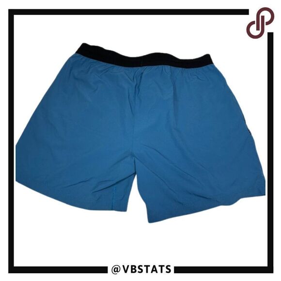 RHONE XXL Pacific Blue and Black Athleisure Shorts - Picture 2 of 7